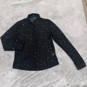 Fashion Nova Black Sequins Blouse